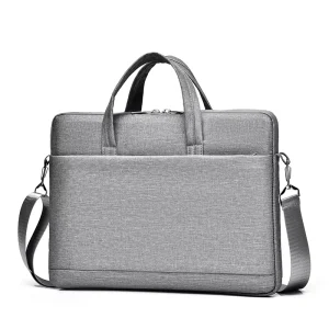 Unisex Lightweight Waterproof Polyester Laptop Messenger Handbag with Durable Design for 15inch Notebooks