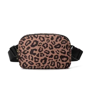 Unisex Nylon Sports Crossbody Bag Custom Logo Waterproof Waist Bag Belt Bag for Men and Women Fitness Running