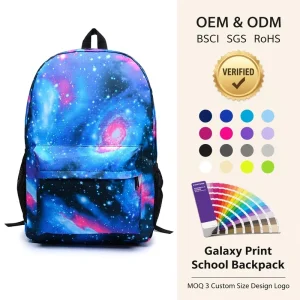 Unisex Oxford Waterproof School Backpack Custom Style For National Theme For Students
