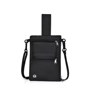 Unisex RFID Multi-Functional Travel Bag Passport Document Ticket Card Crossbody Wallet Phone Pouch