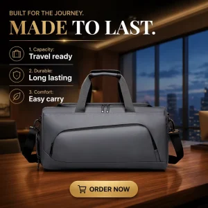 Unisex Travel Bag Sports Swimming Fitness Large Capacity Dry Wet Separation Waterproof Polyester High end Feel Short Trip Hand