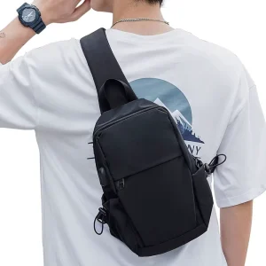 Unisex Waterproof Cooler Backpack Crossbody Shoulder Sling Bags With USB Port For Camping Hiking Biking Daily Commute