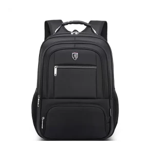 Unisex Waterproof Nylon Lining Laptop Backpack with Mesh Back Portable College Casual Leisure Business Commuting Bag