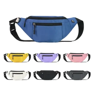 Unisex Waterproof Polyester Crossbody Fanny Pack-Lightweight Sport Sling Bag for Daily Use & Outdoor Activities
