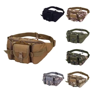 Utility Fanny Pack Men’s Multiple pockets Outdoor Sports Fishing Bag Camping Waterproof Tactical Waist Bag