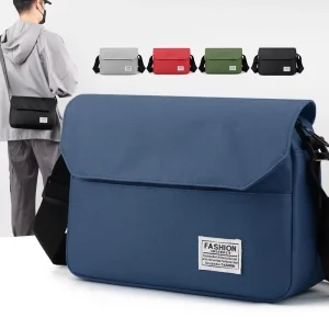 Versatile Korean Style Men’s And Women’s Crossbody Messenger Bag Casual Simple Shoulder Bag Cross Border Cover Bag