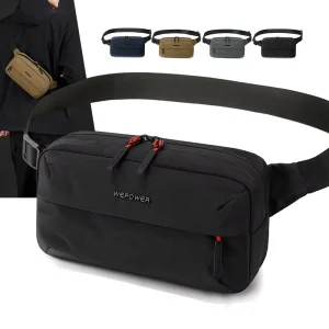 Versatile Men’s Commuting Cross-body Bag Single Shoulder Waist Bag Lightweight Waterproof Outdoor Travel Chest Bag