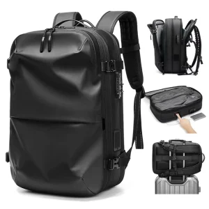 Versatile One Touch Expandable Vacuum Backpack High Quality Waterproof 17 Laptop TSA Lock Comfortable Backpack for Trips