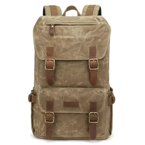Vintage Batik Canvas Backpack Fashion Trend Men’s Laptop Bag Outdoor Mountaineering Backpack
