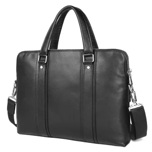 Vintage Business Leather Men’s Shoulder Computer Briefcase Men’s Tote 15 Inch Laptop Business Casual Crossbody Bags