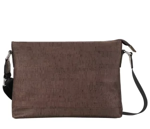 Vintage Cork Men’s Messenger Bag with iPad Sleeve Custom Logo Eco Friendly OEM