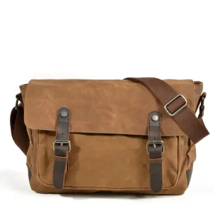 Vintage Fashion Waterproof Custom Tote Sling Canvas Men Crossbody Messenger Bag Men’s Shoulder Bags