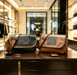 Vintage Horizontal Style Men’s PU Messenger Bag Simple Waterproof Crossbody Bag Summer New Fashion