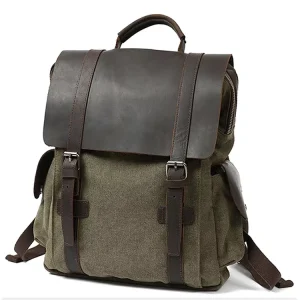 Vintage Leather Backpack in Brown Men’s Leather Backpack Custom Travel Rucksack Genuine Leather Backpack Bags