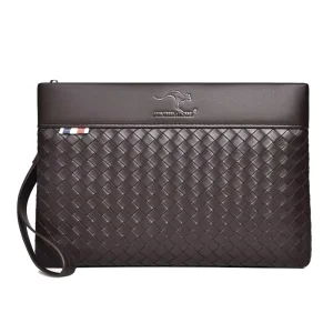 Vintage Leather Pu Large Capacity Convenient for Men Waterproof Minimalist Custom Logo Handbags and Wallet Suppliers