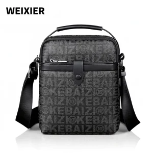 Vintage Light Weight Messenger Bag Men Daily Commute High End Fashion Waterproof Shoulder Bag