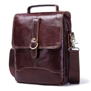 Vintage Men’s Genuine Leather Shoulder Bag Messenger Briefcase