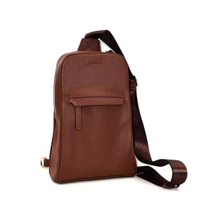 Vintage Microfiber Leather Chest Bag for Men Waterproof Sling Crossbody Bags Men’s Shoulder Bag