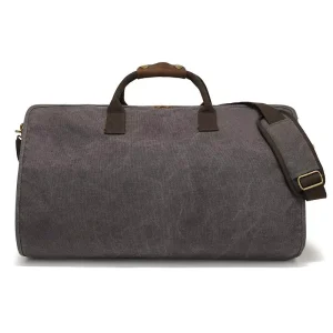 Vintage Mini Canvas Waterproof Zipper Recyclable Foldable Portable Duffle Adjustable Strap Men’s Travel Outdoor Storage