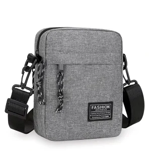 Vintage National Fashion Crossbody Small Bag Men Oxford Fabric Polyester Lining Waterproof Lightweight Phone Messenger