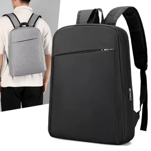 Vintage Oxford Men’s Casual Laptop Backpack with 14 Inch Compartment Waterproof Anti-Theft Daily Bag for Commute and Leisure