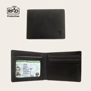 Vintage Short Open Letter Design Nylon Lining RFID Protection Unisex Luxury Wallet