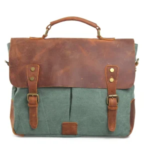 Vintage Style Canvas Men’s Crossbody Messenger Bag for Summer and Spring