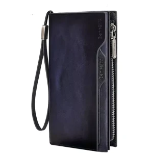 Vintage Thin Short Multi Function RFID Protected Men’s Wallet Genuine Leather Cowhide Lining ID Credit Card Holder Money Bag