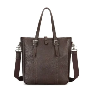 Vintage Tote Bag Leather Mens Handbags Genuine Leather Tote Bags for Men Large Capacity Leather Messenger Bag