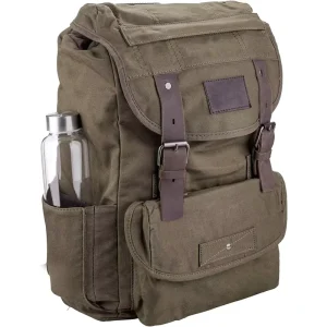 Vintage Waterproof Waxed Canvas Backpack Men’s Travel Backpack Leisure Mountaineering Bag Climbing Bag
