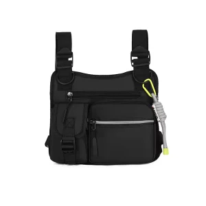 Water Resistant Men’s Sports Front Chest Rig Running Bag Lightweight Vest Pocket Pack Tactical Vest Bag