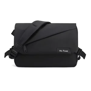 Water Resistant Nylon Messenger Bag Men’s Simple Large Capacity Crossbody Bag for Business with Logo