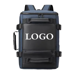 Waterproof Anti-Theft PU School and Business Laptop Backpack Large Capacity Portable Travel Bag with Zipper Closure for Men