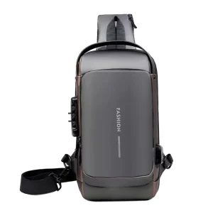 Waterproof Anti Theft Phone Bag USB Crossbody Phone Bags for Men Single Shoulder