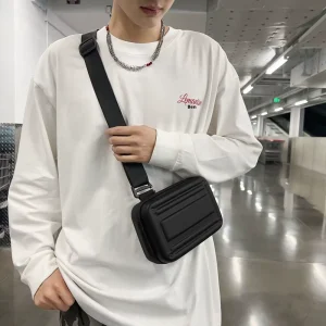 Waterproof Anti-Theft Portable Men’s Zippered Shoulder PVC Chest Bag with Custom Logo