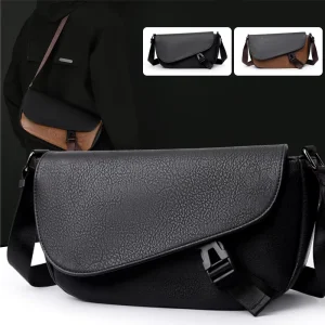 Waterproof Anti theft PU Men’s Crossbody Bag Casual Design Shoulder Bag Work and Business Bag
