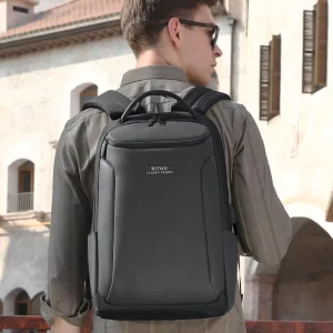 Waterproof Business Work Backpack Men’s Double Shoulder Bag 15.6 Inch Laptop Bag Casual