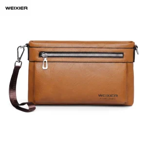 Waterproof Casual Fashion PU Leather Men’s Shoulder Messenger Bag Men’s Shoulder Bags