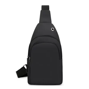 Waterproof Crossbody Bag with Metal Holes and Custom Brand Logo Men’s Single shoulder Chest Bag for Travel