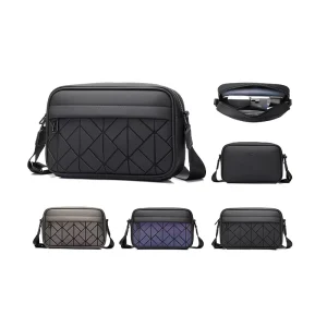 Waterproof Custom Fashion Travelling Luxury Messenger PU Leather Men’s Crossbody Bag