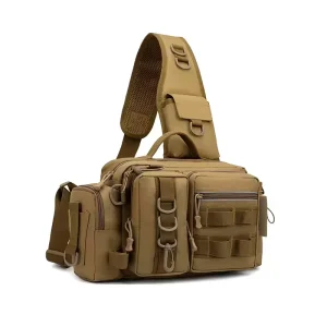 Waterproof Durable Oxford Multi-functional Chest Bag for Fishing Climbing Hiking & Camping Convenient Tackle Storage