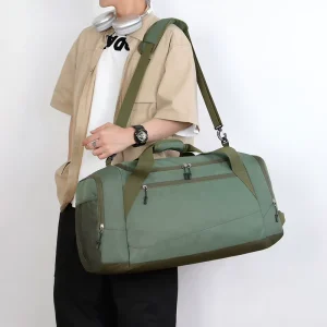 Waterproof Gym Bag Men’s Travel Duffel Custom Logo Dry Wet Separation Sport Bag with Shoe Compartment Business Fitness Backpack