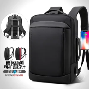 Waterproof Laptop Backpack Men USB Charging Business Travel Backpacks Multifunctional Large Capacity Backpack