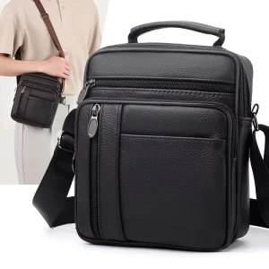 Waterproof Large Capacity Genuine Leather Men’s Messenger Bags New Arrival Fashion High Quality Casual Crossbody Bags
