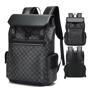 Waterproof Leather Backpack Notebook Business Travel Computer Bag Business Travel Laptop Backpack