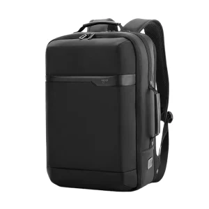 Waterproof Men’s Fashion Backpack USB Charging Port 15.6 Inch Polyester College School Bag