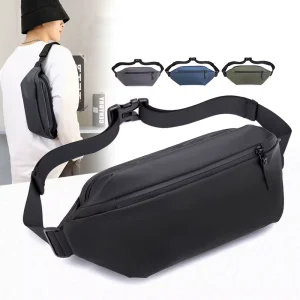 Waterproof Men’s Messenger Bags Trending Sling Chest Bag Crossbody Leather Bag