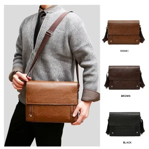 Waterproof Messenger Shoulder Bag for Men Messenger Bag Men Leather