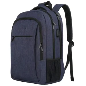 Waterproof Notebook Men’ Oxford Laptop Bag Travel Custom Logo School Bag Backpack with USB