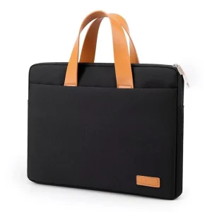 Waterproof Nylon Business Laptop Sleeve Zipper Closure Protective Fleece Lining Multi Pocket Design Full Size Rolling China Made